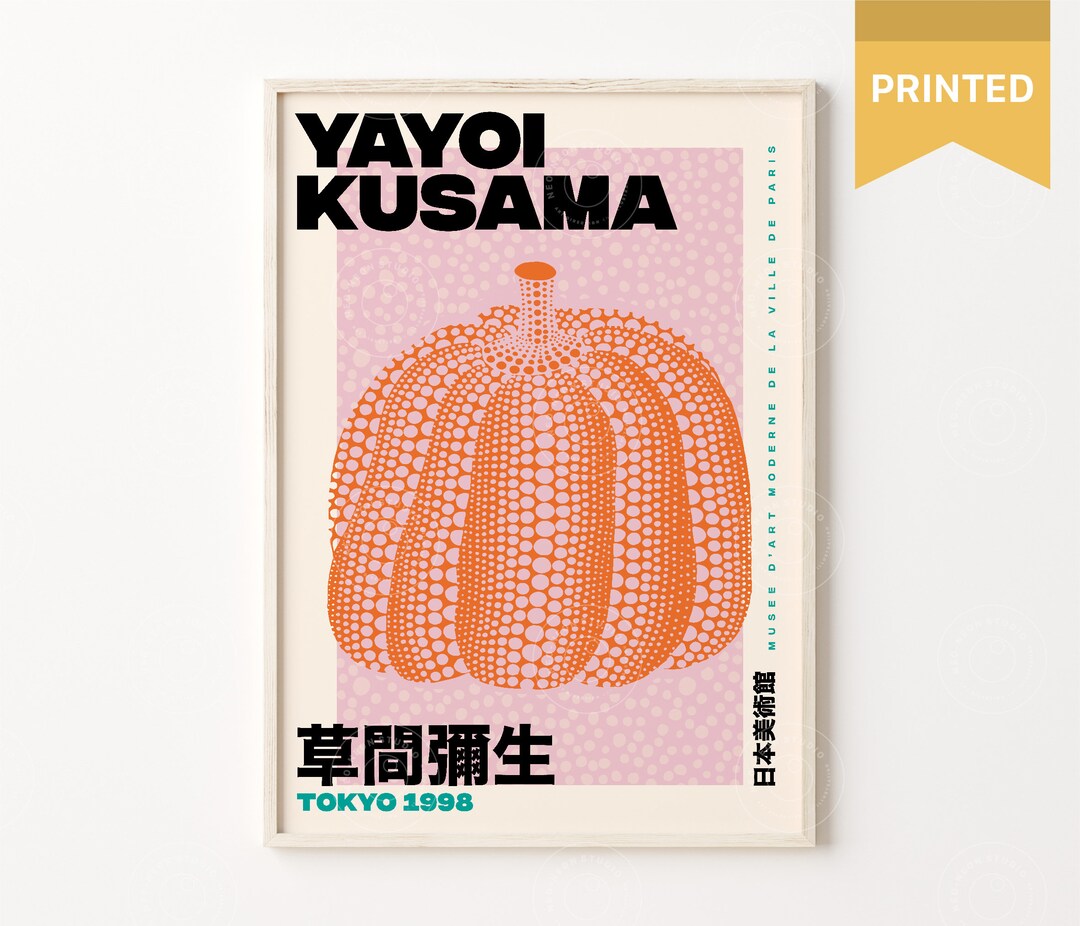 Yayoi Kusama Art Print Yayoi Kusama Poster Printed Yayoi Etsy