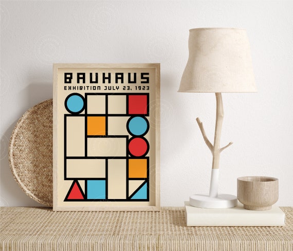 Bauhaus Art Print, Bauhaus Geometric Poster, German Design