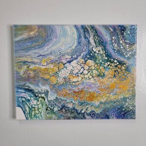 Original Fluid Acrylic Pour Painting, Fluid Acrylic Pour Art, Abstract Art, Art On Canvas, Home Decor, Wall Art