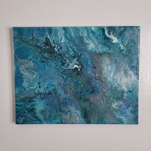 Original Fluid Acrylic Pour Painting, Fluid Acrylic Pour Art, Abstract Art, Art On Canvas, Home Decor, Wall Art