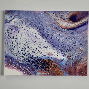 Fluid Acrylic Pour Painting, Fluid Acrylic Pour Art, Abstract Art, Original Art On Canvas,  Home Decor, Wall Art