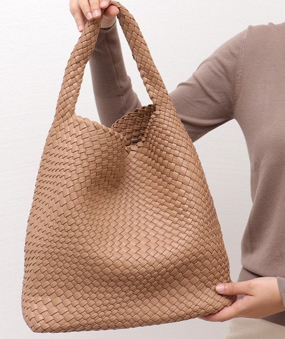 Hobo Woven Vegan Leather Tote Bag