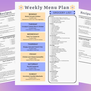 August Week 5 Daily Family Dinner Menu  | Meal Planning | Dinner Ideas | Weekly Meal Plan | Dinner Menu | What&#39;s for Dinner | Family Dinners
