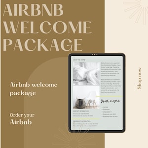 Vacation Rental Welcome Book – Editable Airbnb Guest Information Guide