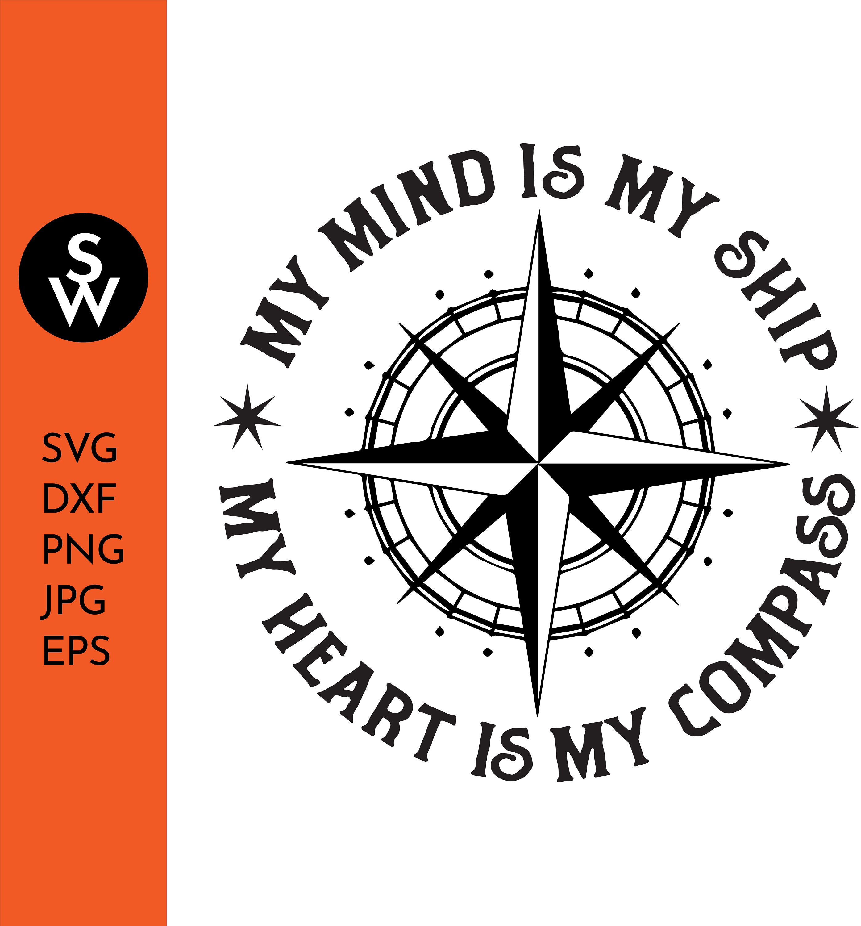 Compass Rose Svg, Dxf, Png, Eps, Jpg - Etsy