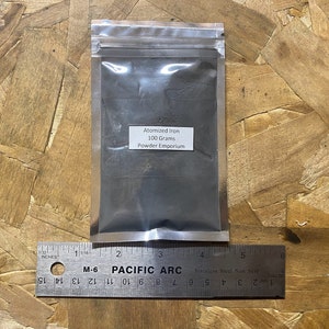 Atomized Iron - 100 Grams - Cold Casting Powder, Resin Fill, Metal Inlay, Orgonite