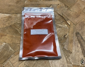 Venetian Red Ocher Pigment - 25 to 100 Grams Natural Pigment