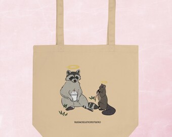 Borsa ecologica Peanut The Squirrel e Fred The Racoon