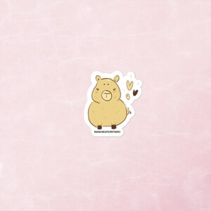 Capybara Aufkleber ""Banane"""