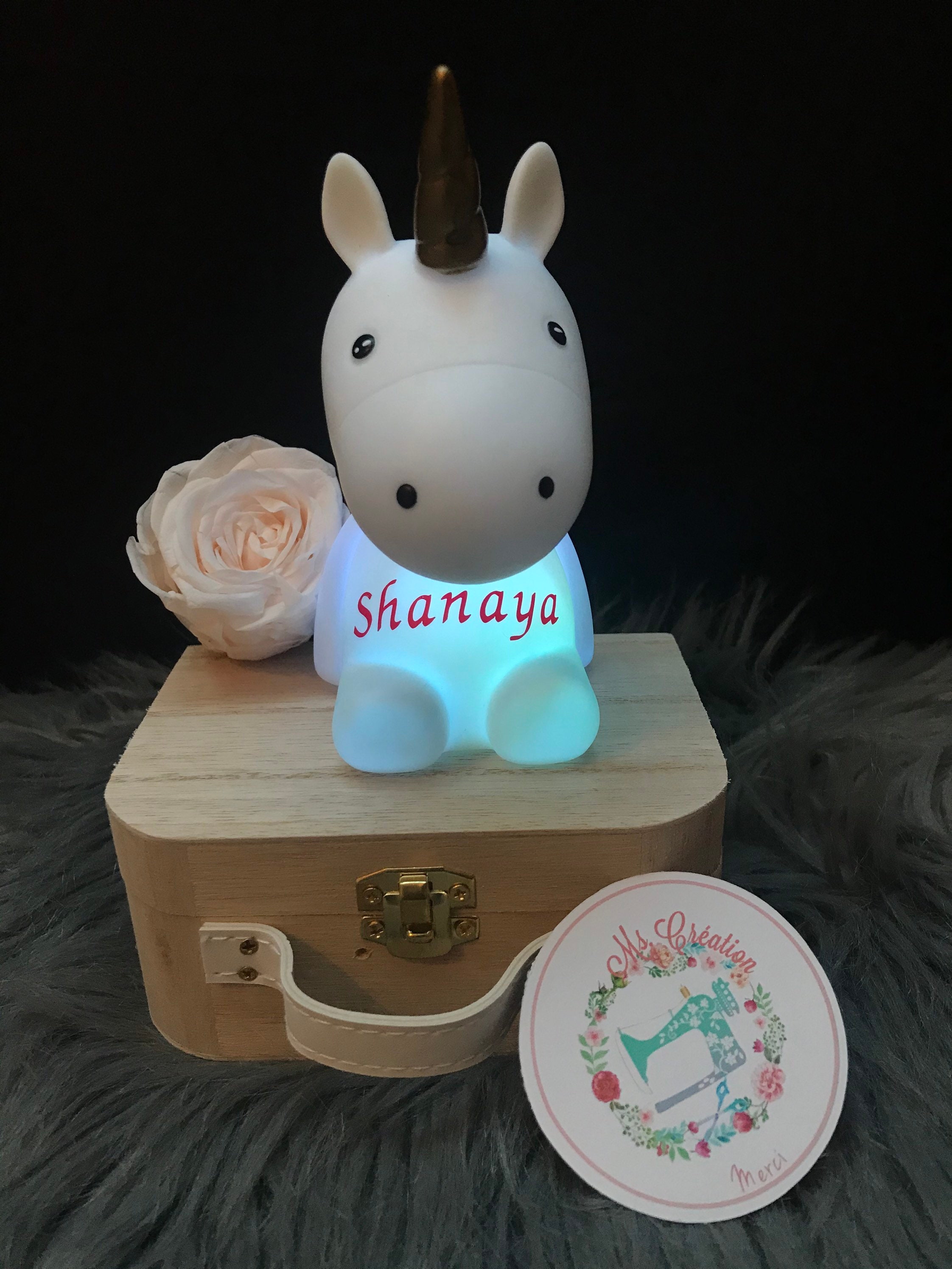 Veilleuse Licorne Personnalisé