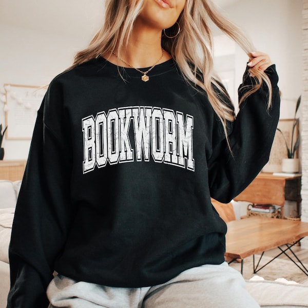 Bookworm sweatshirt • Bookish Sweater • Book Club Sweatshirt • Bookworm Sweater • Book Lover Pullover • Book Crewneck