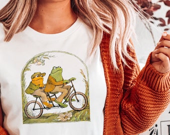 Cottagecore Frog Shirt • Frog And Toad Shirt • Toad Happy Tee • Book Lover Gift