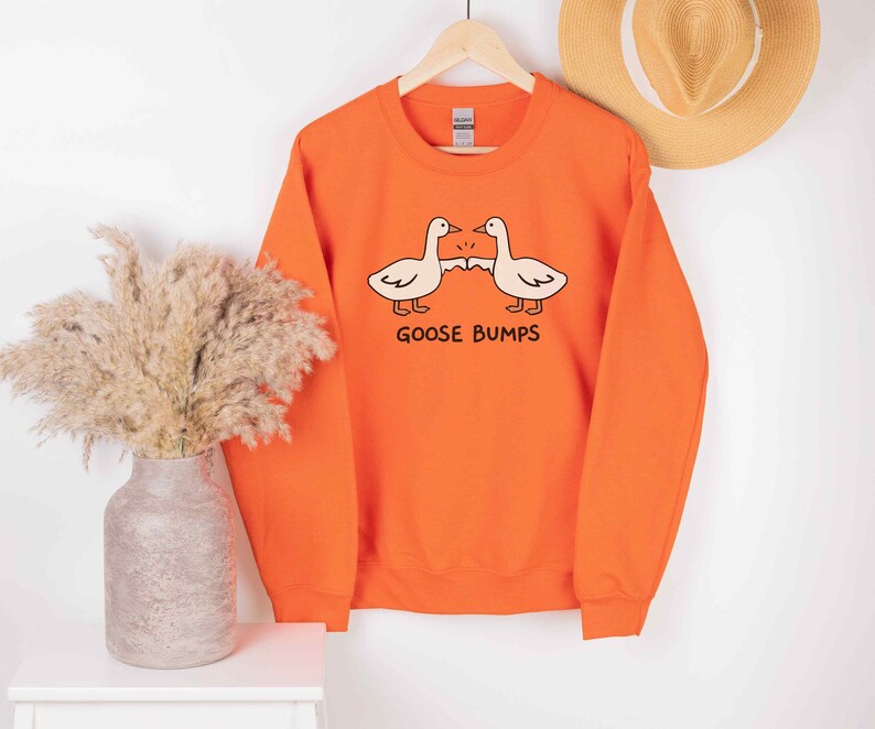 Goose Bump Sweater • Unisex Silly Goose Sweatshirt • Gift for Goose Lover • Couple Crewneck • Funny Sweaters • Sarcastic Shirt
