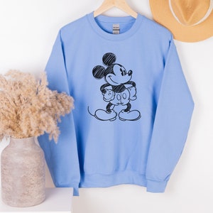 Mickey Mouse Sweatshirt Vintage • Disney Classic Mickey Mouse Pose Sweatshirt • Classic Mickey Mouse Crewneck