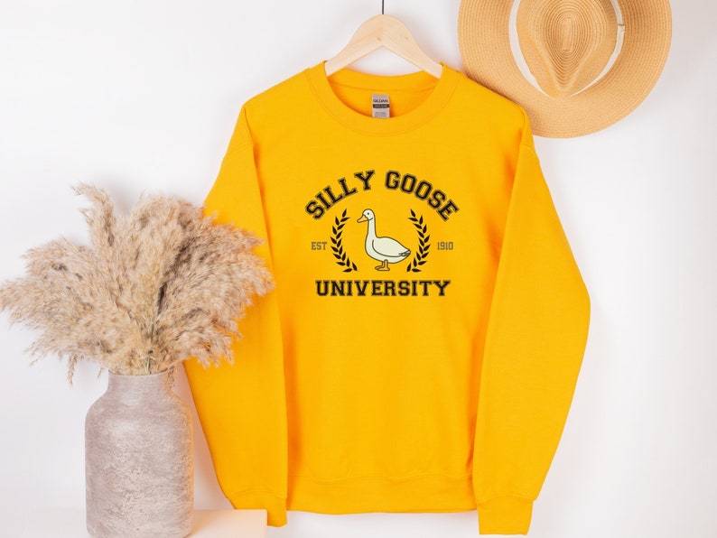 Silly Goose University Crewneck Sweatshirt • Unisex Silly Goose University Sweater • Funny Gift for Guys • Funny Goose