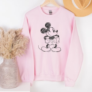 Mickey Mouse Sweatshirt Vintage • Disney Classic Mickey Mouse Pose Sweatshirt • Classic Mickey Mouse Crewneck