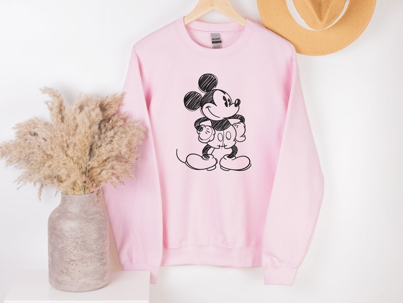 Mickey Mouse Sweatshirt Vintage • Disney Classic Mickey Mouse Pose Sweatshirt • Classic Mickey Mouse Crewneck