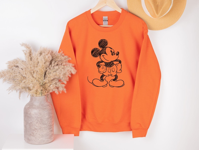 Mickey Mouse Sweatshirt Vintage • Disney Classic Mickey Mouse Pose Sweatshirt • Classic Mickey Mouse Crewneck