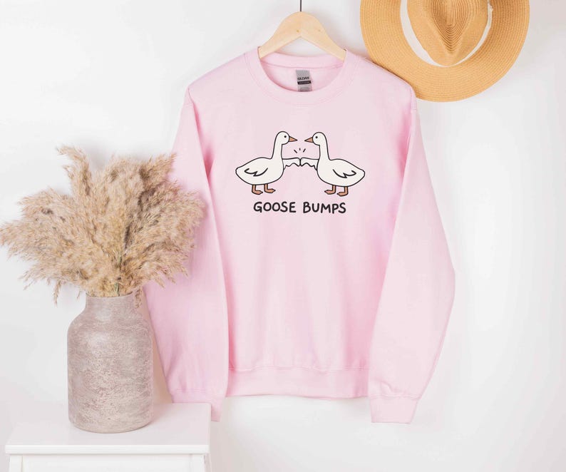 Goose Bump Sweater • Unisex Silly Goose Sweatshirt • Gift for Goose Lover • Couple Crewneck • Funny Sweaters • Sarcastic Shirt