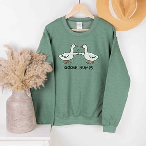 Goose Bump Sweater • Unisex Silly Goose Sweatshirt • Gift for Goose Lover • Couple Crewneck • Funny Sweaters • Sarcastic Shirt