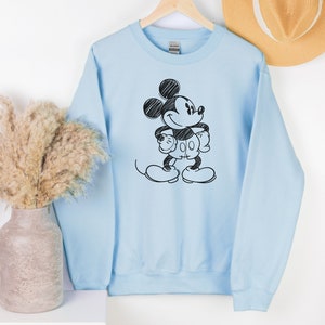 Mickey Mouse Sweatshirt Vintage • Disney Classic Mickey Mouse Pose Sweatshirt • Classic Mickey Mouse Crewneck