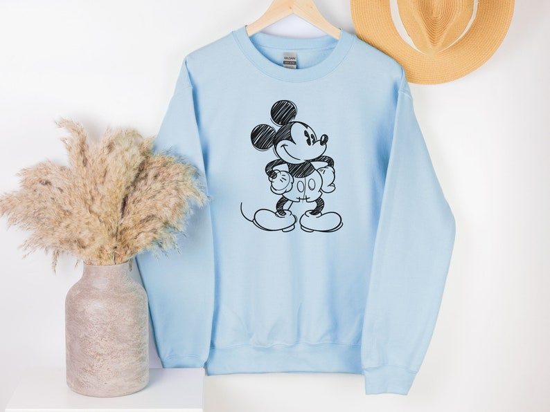 Mickey Mouse Sweatshirt Vintage • Disney Classic Mickey Mouse Pose Sweatshirt • Classic Mickey Mouse Crewneck