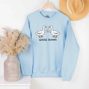 Goose Bump Sweater • Unisex Silly Goose Sweatshirt • Gift for Goose Lover • Couple Crewneck • Funny Sweaters • Sarcastic Shirt