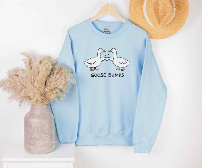 Goose Bump Sweater • Unisex Silly Goose Sweatshirt • Gift for Goose Lover • Couple Crewneck • Funny Sweaters • Sarcastic Shirt