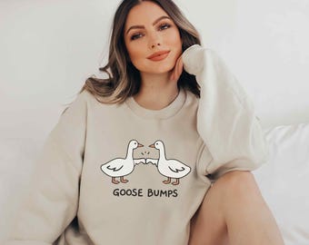 Goose Bump Sweatshirt: Unisex Silly Goose Crewneck