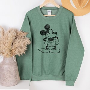 Mickey Mouse Sweatshirt Vintage • Disney Classic Mickey Mouse Pose Sweatshirt • Classic Mickey Mouse Crewneck
