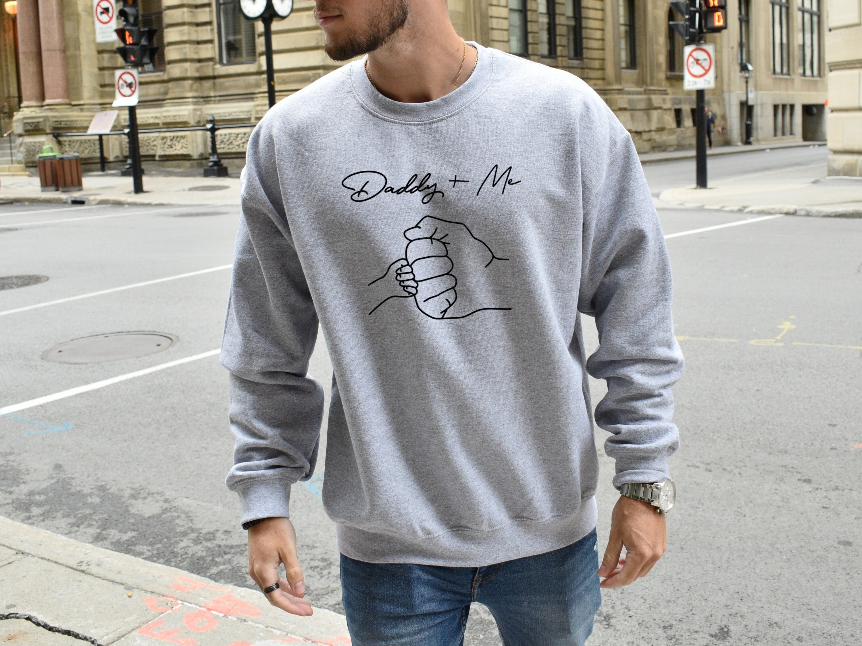 Daddy Me Sweater Fathers Day Crewneck New Dad Sweatshirt - Etsy