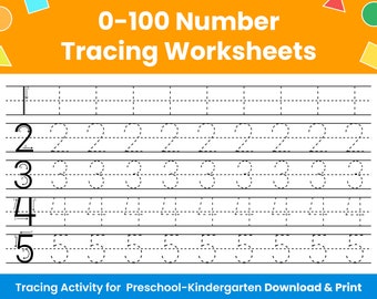 numbers worksheets etsy
