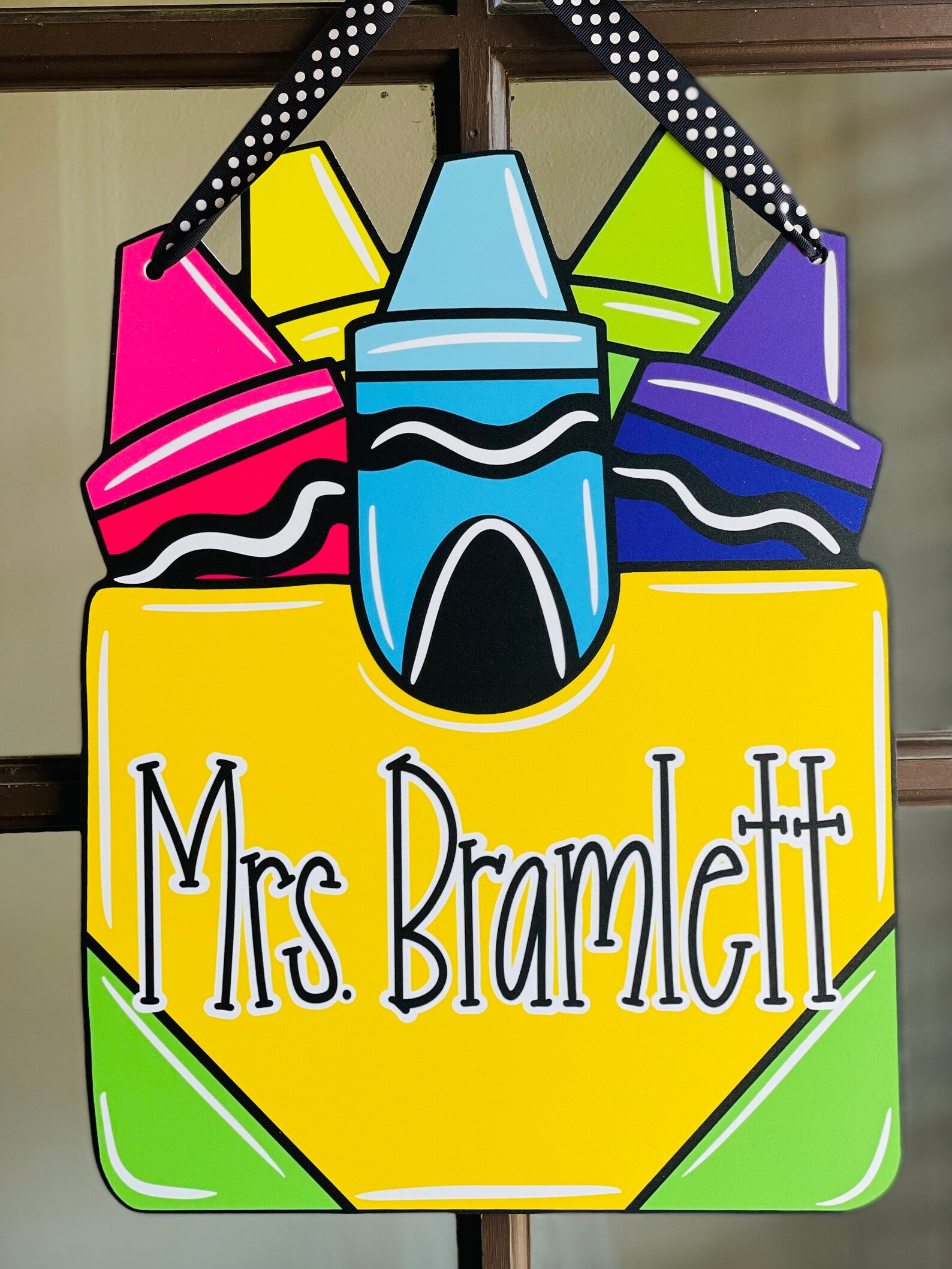 Crayon Box Teacher Door Hanger Etsy