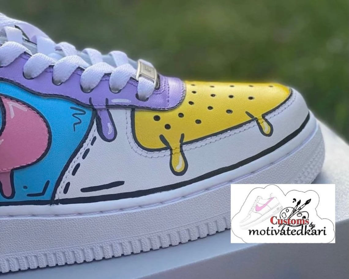 custom air force 1s cartoon