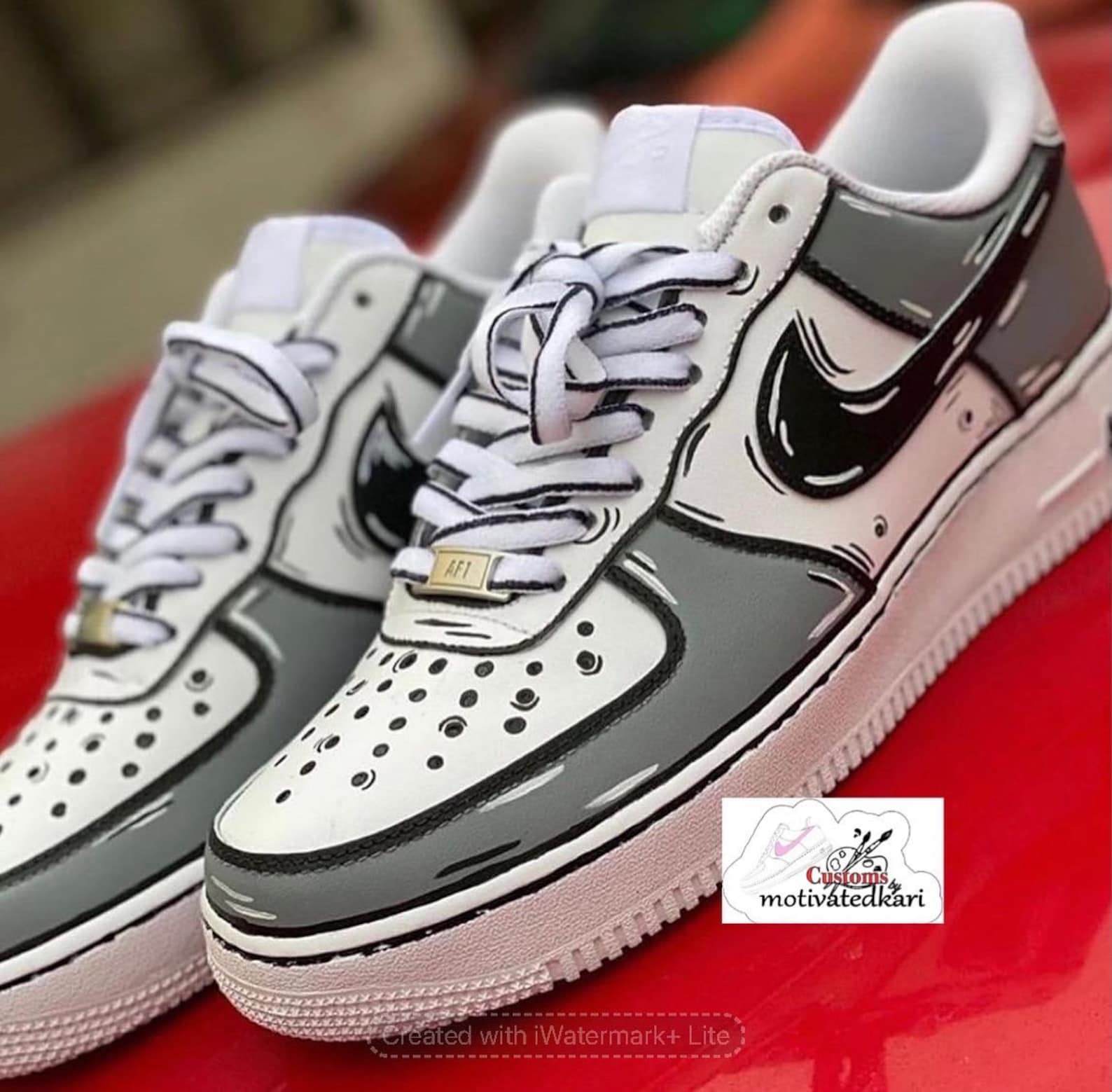 cartoon custom air force 1