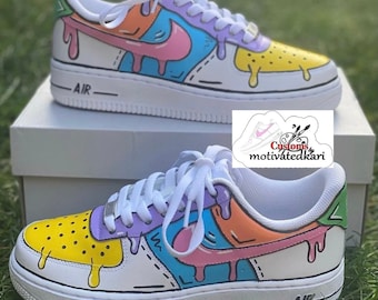 カスタムエアフォース1のカラフルな漫画