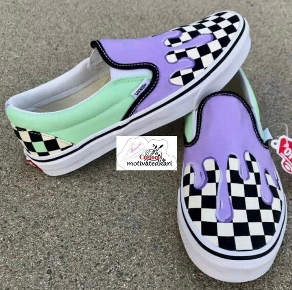 custom checkered vans