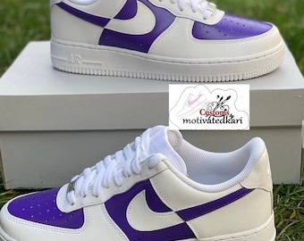 air force 1 black purple green