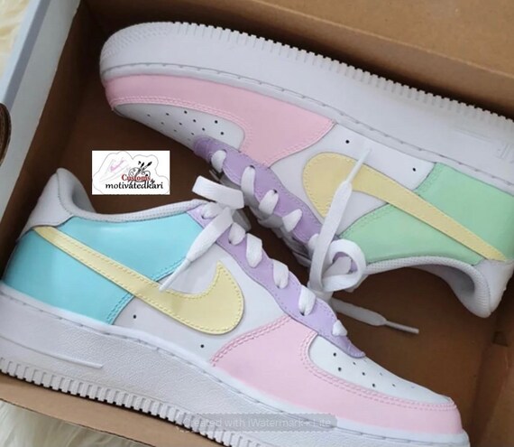 pastel nike air force 1s