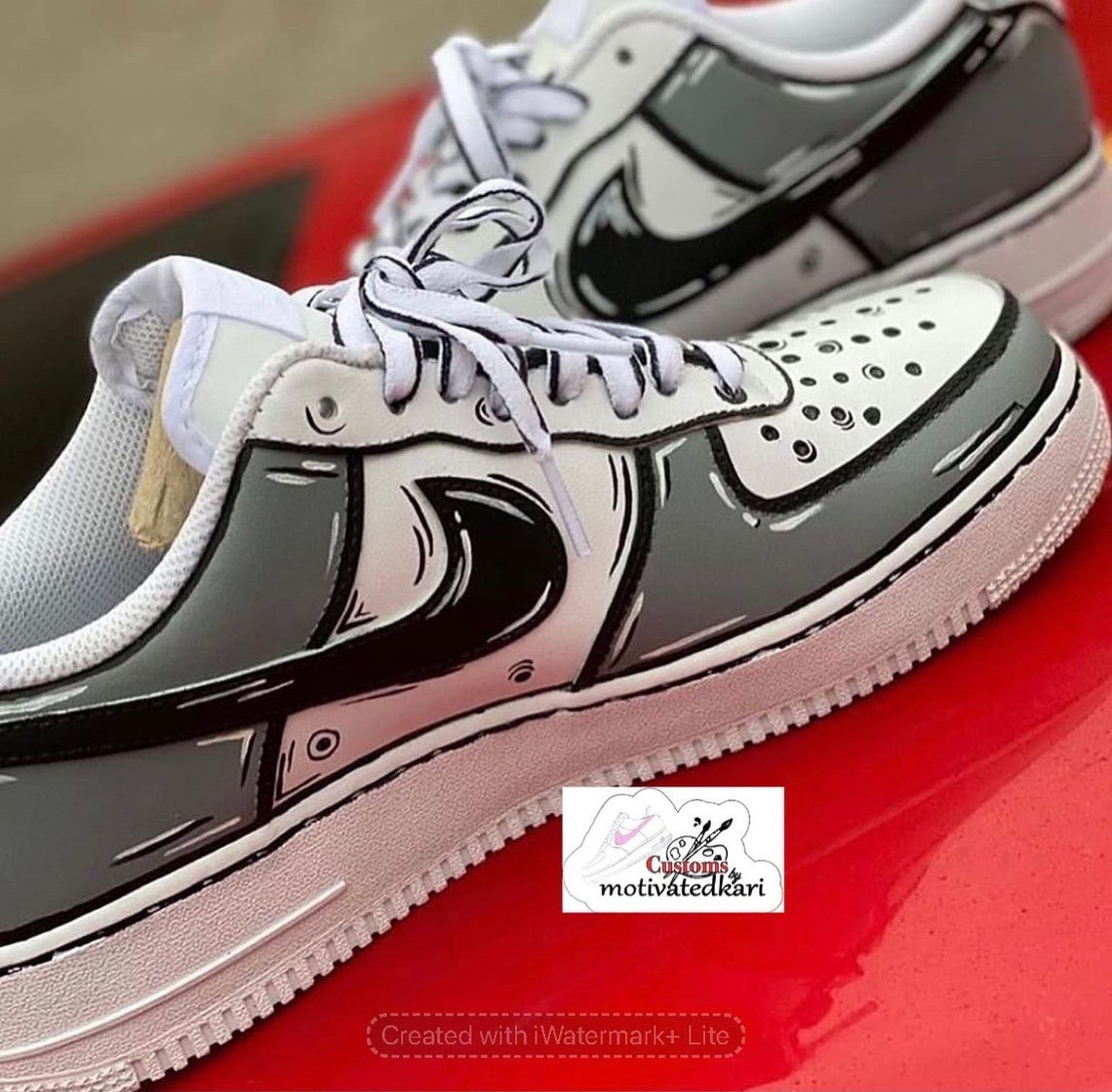 custom air force ones cartoon