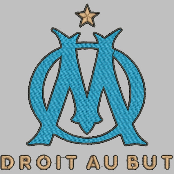 Motif de broderie Olympique de Marseille