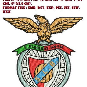 Benfica-borduurontwerp (digitaal voor machine)