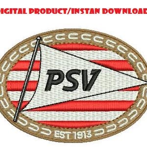 Borduurontwerp Psv Eindhoven (digitaal voor machine)