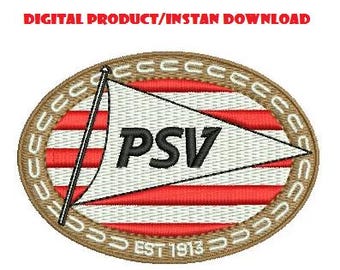 Borduurontwerp Psv Eindhoven (digitaal voor machine)