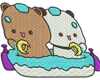 Kitten Bath Embroidery Design (digital for machine)