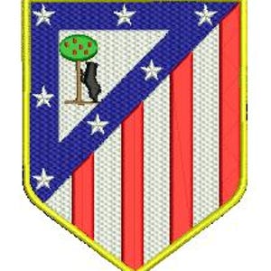 Diseño de bordado del Atlético de Madrid (digital para máquina)