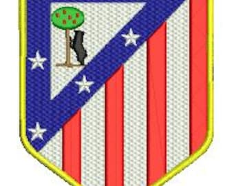Diseño de bordado del Atlético de Madrid (digital para máquina)