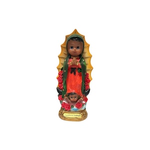 Baby Lupita Virgin of Guadalupe Statue, Handcrafted Religious Icon, Catholic Home Decor, Spiritual Gift, 8” Size