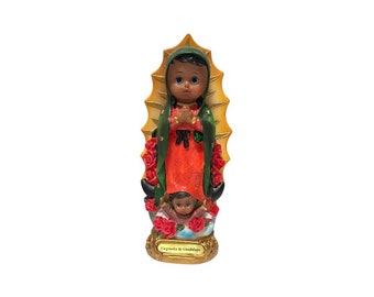 Baby Lupita - 8" Resin Virgin of Guadalupe Statue - Handcrafted Religious Icon