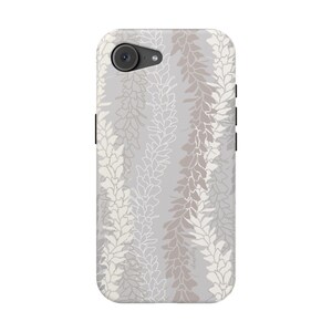 MagSafe White Ginger Lei iPhone 17 Case | Dual Layer Hawaiian Floral Phone Cover | Hand Illustrated Tropical Design image 17